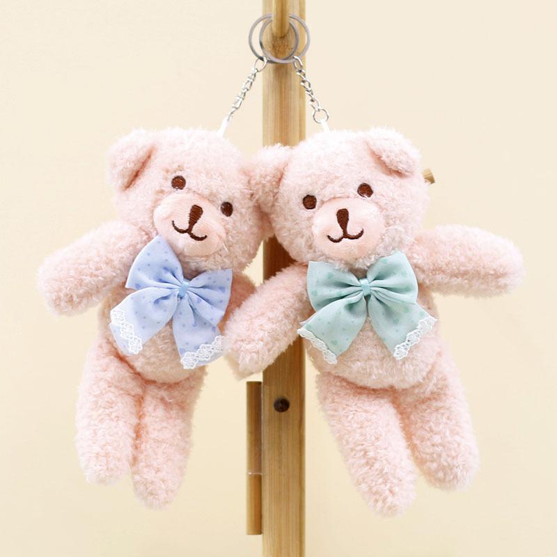 Bear Plush Lovely Toy Keychain Adorable Cartoon Bag Charm Doll Soft
