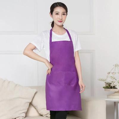 Adult Solid Color Pinafore Apron with Pockets Versatile Practical Kitchen And Restaurant Use Apron
