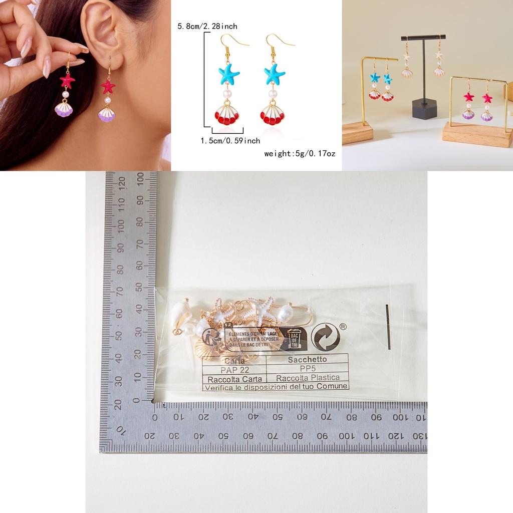 Summer Shell Ear Jewelry For Women Oceaninspired Fashion Accessories With Durable Coating