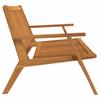 vidaXL Relax Bank Braun 122 x 78 x 73 cm Massivholz Akazie