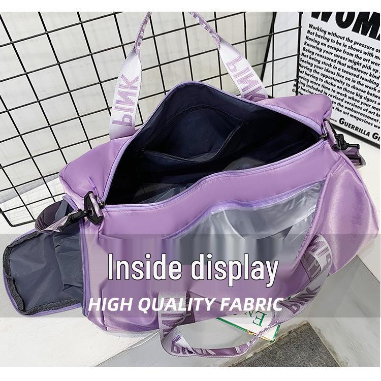 Pink Sports Bag: Wet/Dry Separation, Handheld/Crossbody, Large Capacity Travel Storage, Fitness Luggage