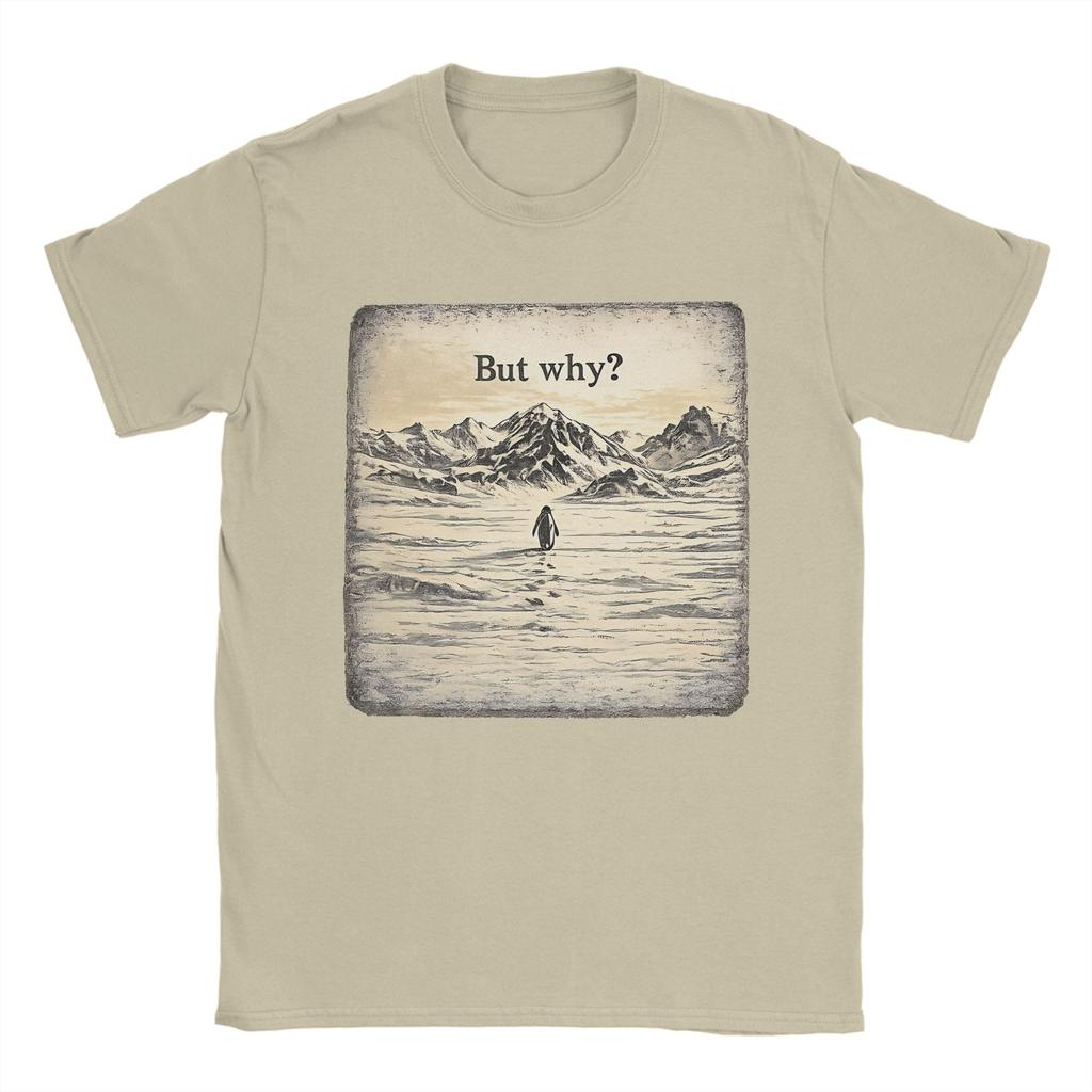 But Why Penguin T Shirt Summer Cotton T Shirts For Men Popular Custom DIY Tee Shirt Short Sleeve Streetwear Clothing