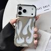 Per custodie iPhone 17 Pro Placcatura TPU Modello Fiamma Vuota 3D Custodia per Telefono Antiurto per iPhone 17 16 Pro Max Air 15 16 Plus Cover