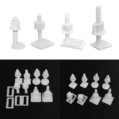 1Pair Seat Cover Plate Replacement Toilet Seat Repair Screws Bathroom Accessories Universal Lid Hinge Repair Bolts Plastic
