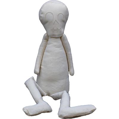 Poupée en Toile Whoopie Crâne Grande 40x16x15cm (Convient pour écrire sur du papier coloré, cadeau, atelier d'art, présent, cadeau de prompt rétablissement, célébration)