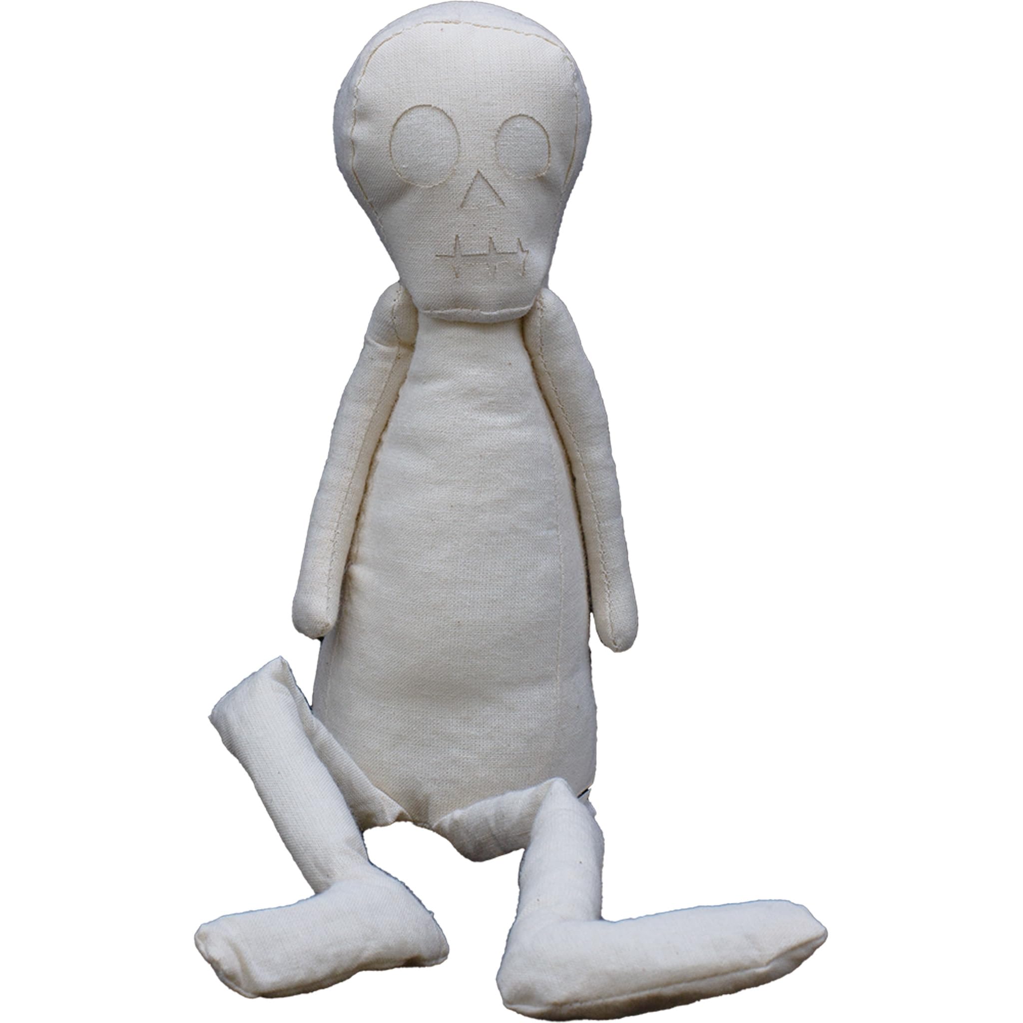 

Canvas Doll Whoopie Skull Large 40x16x15cm (Suitable for writing on colored paper, gift, art workshop, present, get-well gift, celebration)