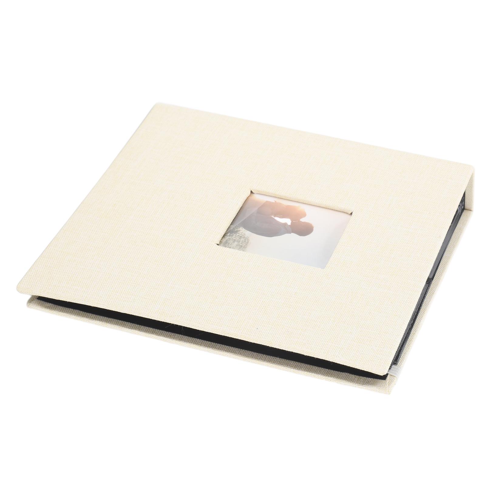 

Фотоальбом 3 дюйма 208 карманов Хлопок и лен Альбом для карточек Хаки Книга для хранения марок и билетов Для