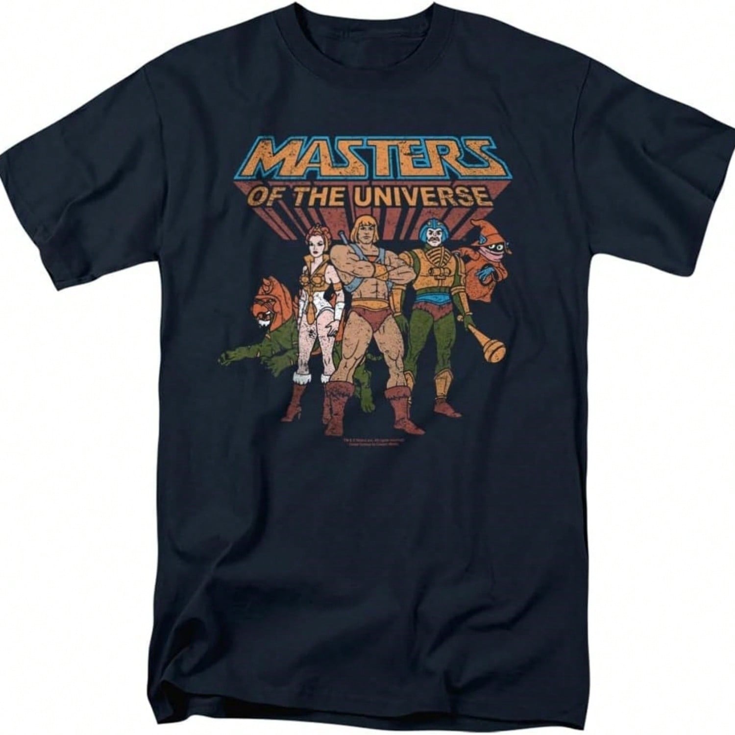 Popfunk Masters Of The Universe Team Of Heroes Unisex Adult T Shirt.Jpg S разноцветный