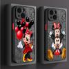 Χαριτερινή Θήκη Κινητού Mickey Minnie για Apple iPhone 15 16 Pro XS Max 13 14 Plus XR SE 7 8 12 11 Pro plus Ματ