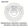 1pc Vinyl Record Round Rug Flannel Soft Non Slip Floor Mat Music Themed Decor for Living Room Bedroom Home Studio Office