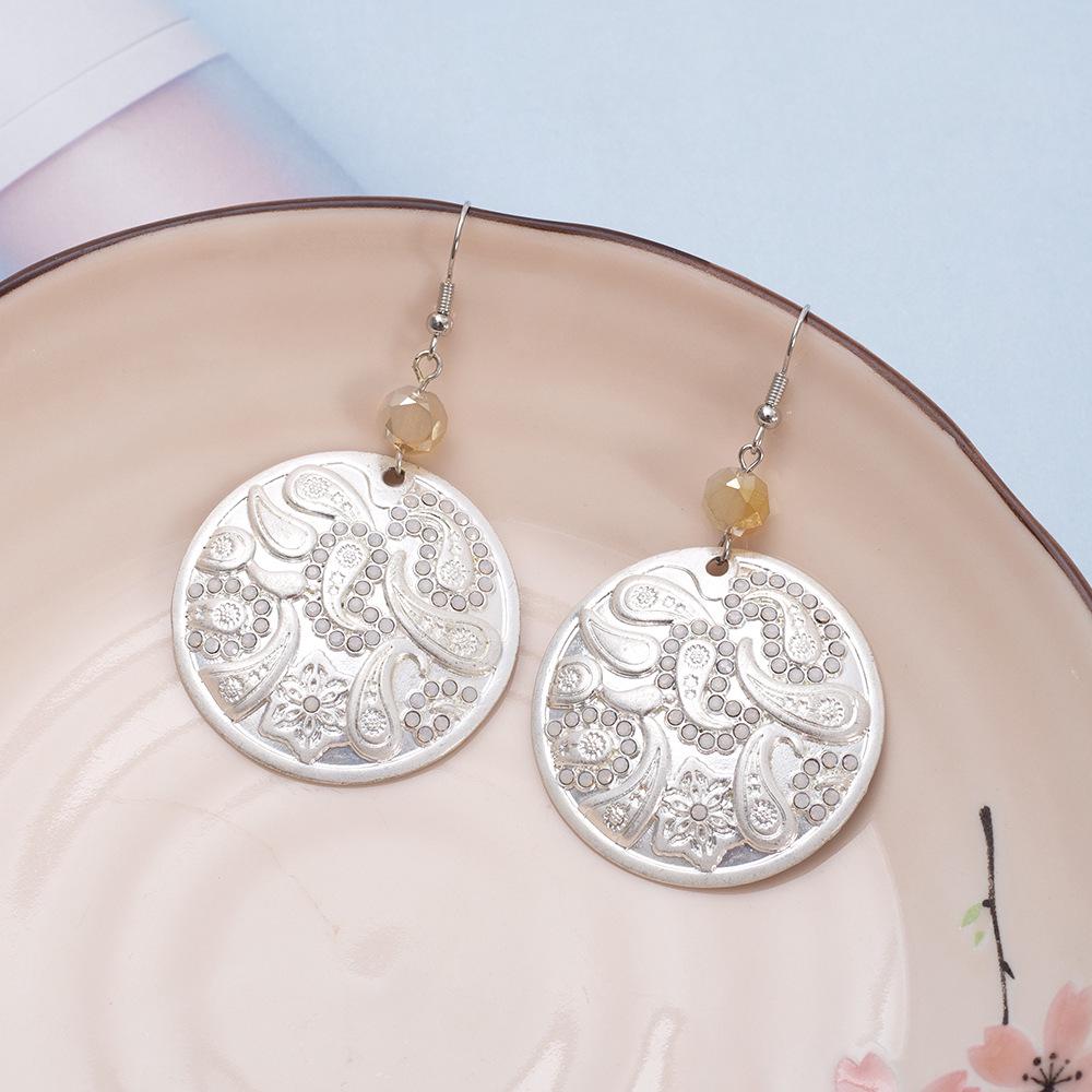 

High-End Vintage Paisley Rhinestone Earrings for Christmas