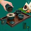 High-end Dragon Boat Festival Travel Tea Set Gift Box Set Gift Kuaike Cup One Pot Two Cups Business Gift Box