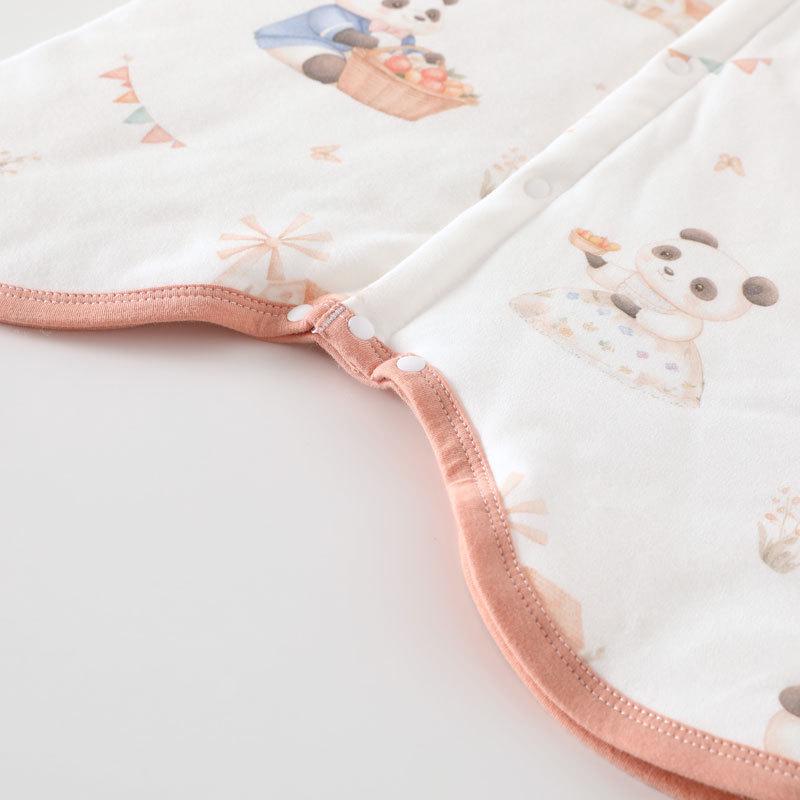 Spring & Autumn Baby Pajamas: Lightweight Pure Cotton Sleeping Bag & Anti-Kick Blanket for Infants and Toddlers
