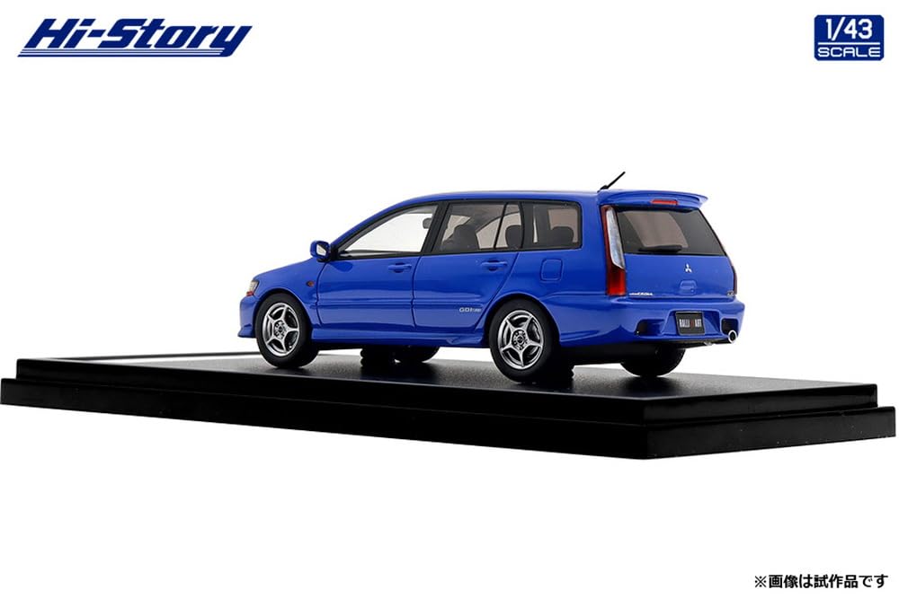 INTERALLIED Hi Story Mitsubishi Lancer Cedia Wagon Ralliart Edition French Blue Finished Model HS505BL 1/43 (2001)