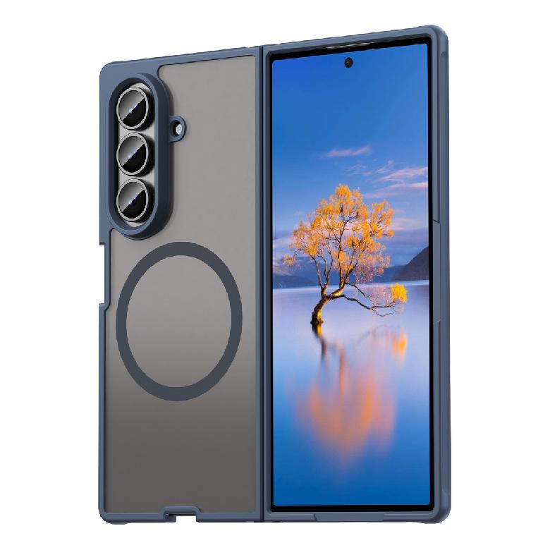 Phone Case For Samsung Galaxy Z Fold 7,Matte Magnetic Shockproof Hybrid Phone Cover For Samsung Galaxy Z Fold 7