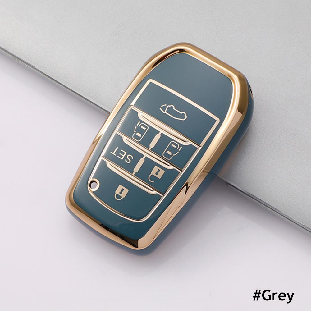 6 Button Car Key Case For Toyota Alphard PREVIA Voxy Noah Esquire Vellfire Harrier Shell Fob Holder Car Key Cover Key Shell