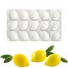 15-Cavity Lemon Silicone Mold - Football Shape for Mousse Cake Ice Cream Jelly Chocolate Fondant DIY