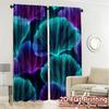 Set Of 2 Flat Printing Curtains Without Rod Floral Glow Design Women Is Day Holiday Digital Machine Curtain Polyester