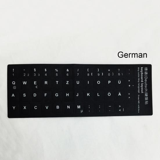 Adesivo Protetor para Teclado Multilíngue Fosco Sem Marcas Adesivo Universal para Teclado de Laptop