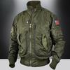 Baseballkragen Fliegerjacke Herbst und Winter Air Force Pilot Einzeljacke Herren Baseballuniform Kurze Taktische Stehjacke Herren