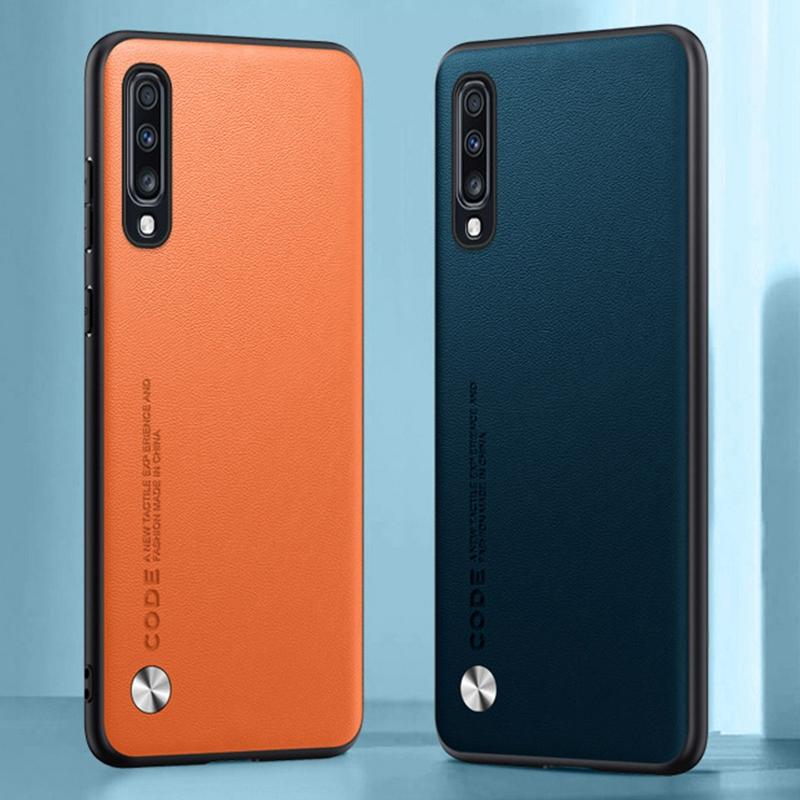 Luxury PU Leather Case For Samsung Galaxy A70 Back Cover Silicone Shockproof Full Protection Phone Case For Samsung A70S Coque