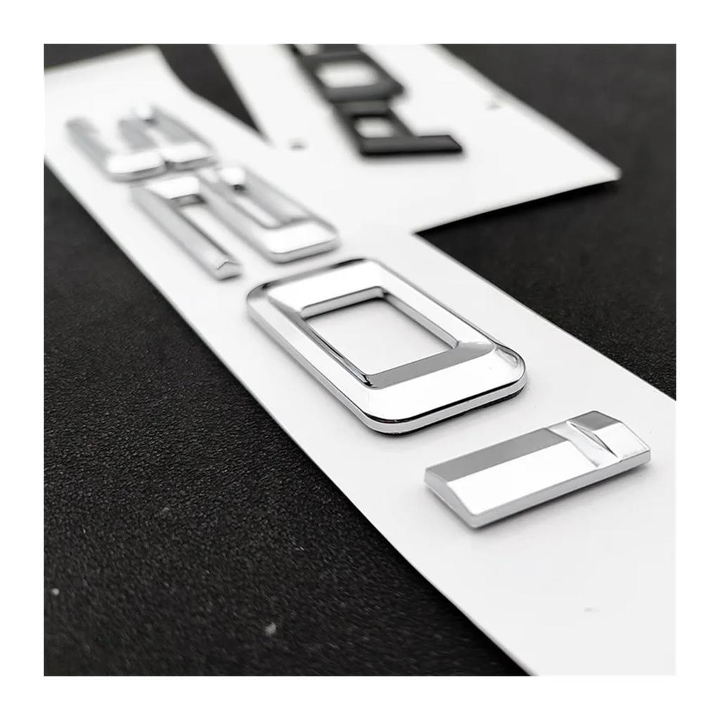 AQXYWER (Small Shop) 3D Chrome Car Letters 316i 318i 318d