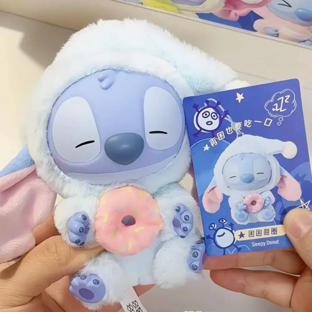 Vysoce kvalitní Stitch Jez něco před spaním Série Slepý box Plyšová vinylová hračka Roztomilá panenka Mystery box Taška Přívěsek Vánoční dárek