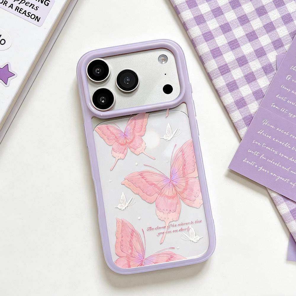 

Transparent Drop-proof Butterfly Phone Case for iPhone 17/16 Pro Max and iPhone 15 Apple 12 Pro Max