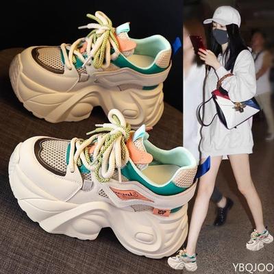 Spring Autumn Fashion New Casual Sports Women's Shoes Soft and Comfortable Thick Soled Height Increasing Designer Women's Shoes