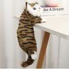 Simulation Hanging Cat Plush Doll, Cute Animal Pendant Ornament for TV Cabinet Air‑Conditioner Home Decor Kids Toy