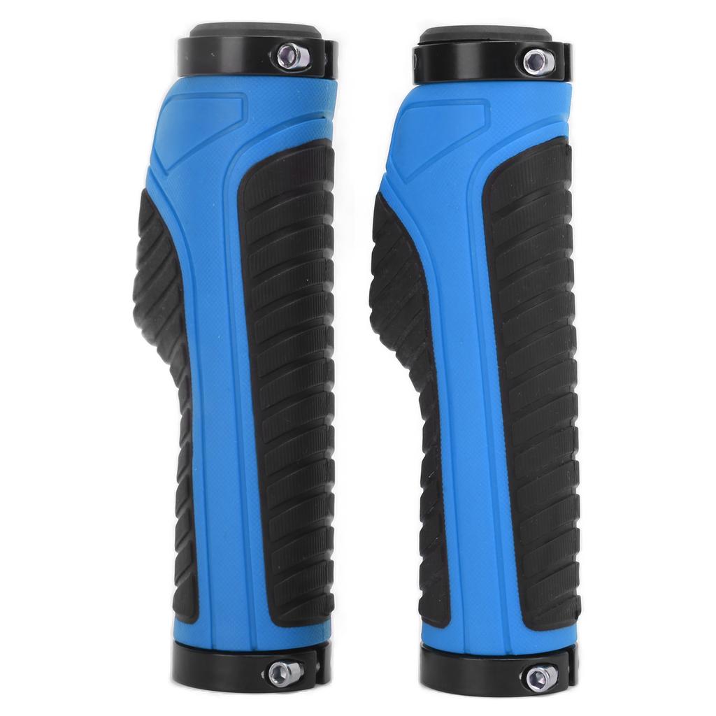 Bicycle Grips Ergonomic NonSlip Locking Comfortable Professional Mountain Bike Handlebars(Dark Blue