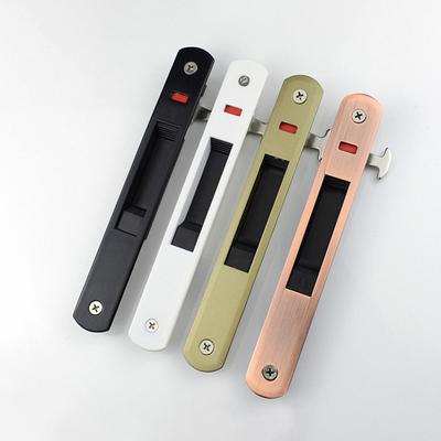 Nuovo Gancio Chiusura Porta Scorrevole in Lega di Zinco Robusto Tipo 90 Maniglia Porta Serratura Serratura Incassata Invisibile Fermo Finestra Porta Scorrevole