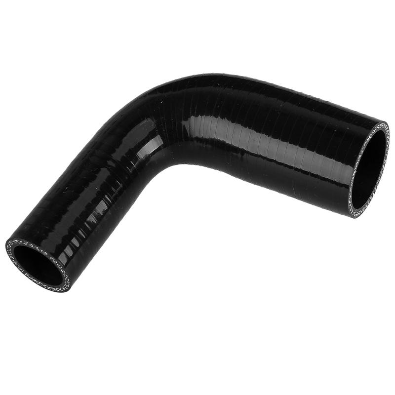 ID 1   to 1.5   25mm-38mm 90 Degree Universal Car Elbow Reducer Silicone Hose Turbo Intercooler Coupler Black