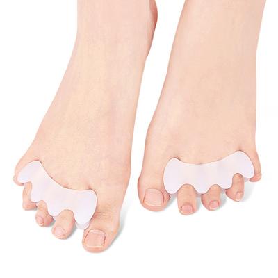 1 Pair Protective Toes Separator 3-Holes Design Bunion Corrector Soft Straightener Spacers Stretchers Care Tool