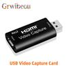HDMI-compatible To USB Video Capture Card 1080P USB 2.0 Game Grabber Box For PS4 DVD Camera PC Recording Live Streaming 4