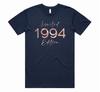 Women's 30th Birthday T-shirt Top Limited Edition 1994 Gift Rose Gold 30 Party