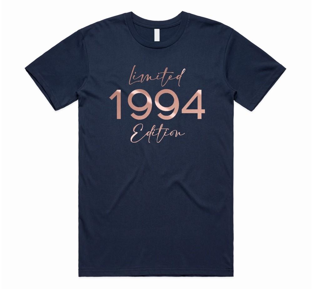 

Women s 30th Birthday T-shirt Top Limited Edition 1994 Gift Rose Gold 30 Party 2XL