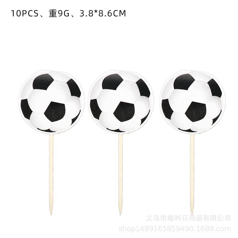 Black And White Football Party Supplies Birthday Decoration Sports Theme Arrangement Party Tableware Paper Towels Paper Plates Paper Cups