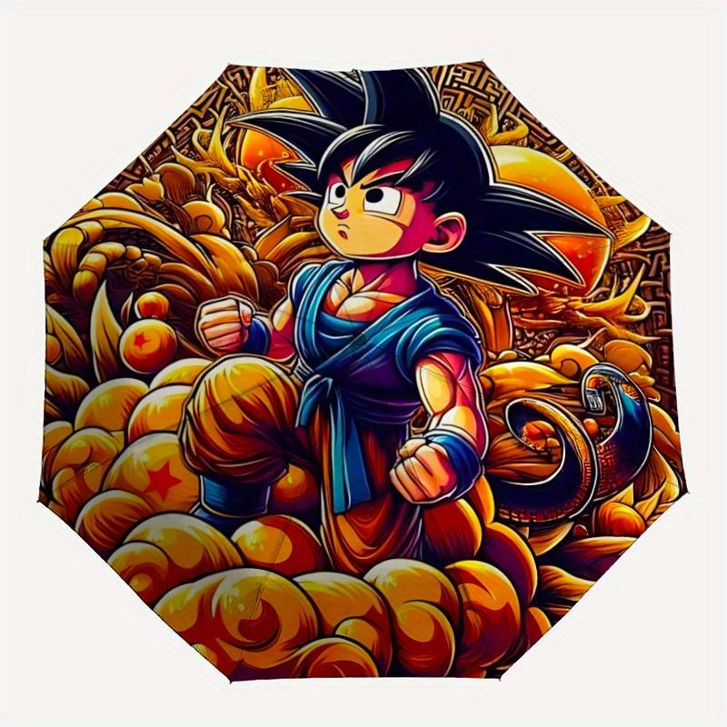 Goku Balls Automatic Open Umbrella Compact Foldable Design, Durable Fabric for Casual Birthdays, Christmas s a0820053