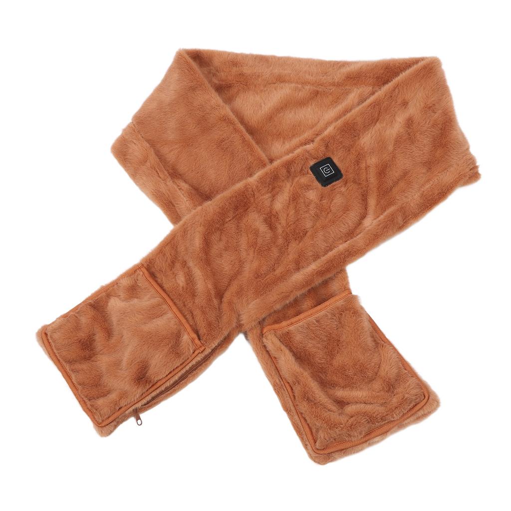 Heated Scarf USB Anti Cold   Lasting Quick Heating Soft Electric Heating Scarf Neck Warmer for Winter