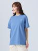 Beams Heart Printed Tee with Smile One Size Women's Embroidery, Blue,