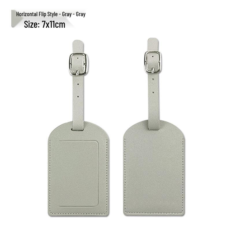 PU Leather Luggage Tag & Anti-lost Boarding Pass Holder with Logo