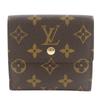 Porto Monevier Cartes Crdit Bi-Fold Wallet M61652 Double Sided Brown Monogram Canvas Unisex Used