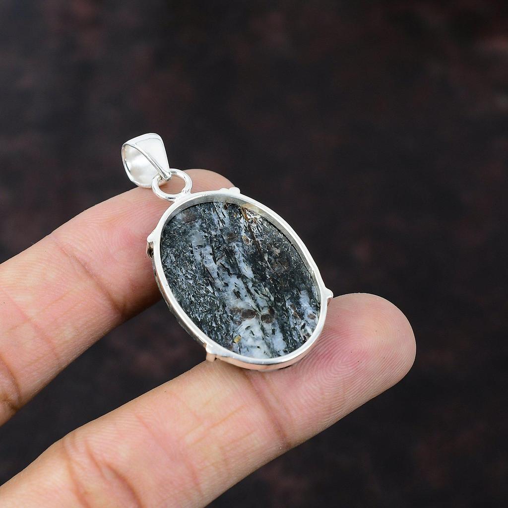 Astrophyllite Pendant Gemstone Jewelry 925 Sterling Silver Pendant Handmade Brand New Jewelry Boho Pendant Gift For Friend Beautiful Pendant