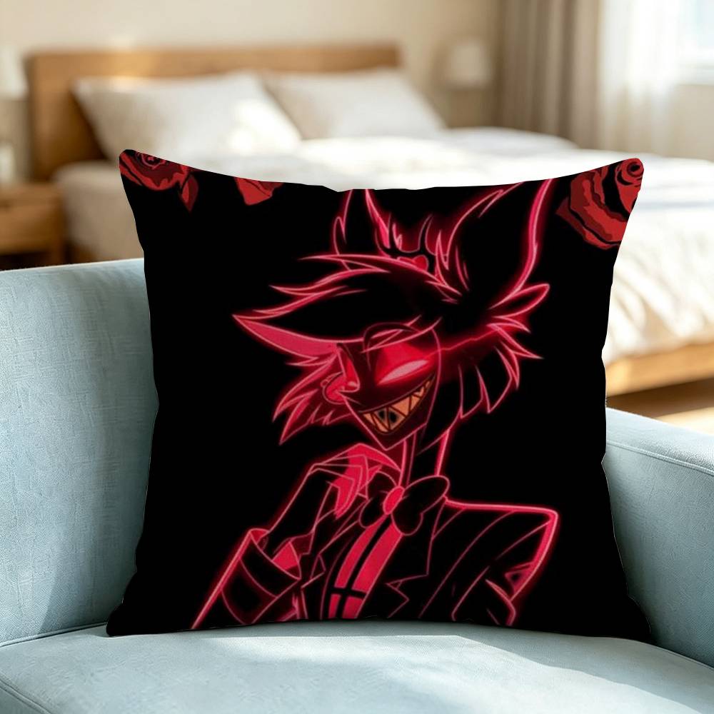 Vaggie Charlie Hazbin Hotel Square Double-Sided printed Pillow Case Bedroom Bedside Pillow Sofa Cushion Cover Gift