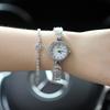 Ladies Watch Fashion Fishbone Chain Quartz Waterproof Watch Pointer Diamond Bracelet Watch Female