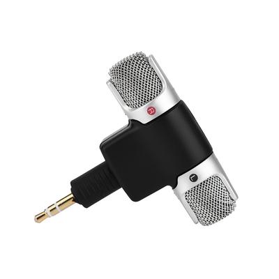Mini microphone stéréo avec prise jack plaquée or 3,5 mm pour PC, ordinateur portable, MD, appareil photo