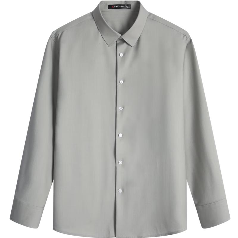 

K-Boxing Men s Merino Wool Silk Blend Lightweight Long-Sleeve Shirt 2XL