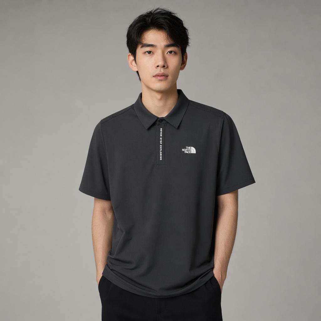 The North Face Letter Logo Short Sleeve Polo Shirt Men Polo Shirts NT7PS02C