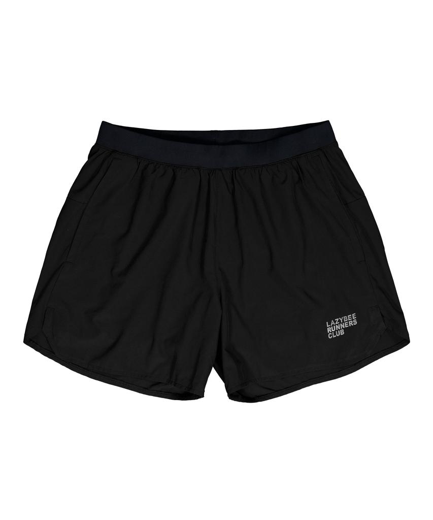 Leijibi Sprinter Reflective Shorts 5-Inch 2-In-1 Running Shorts W Black